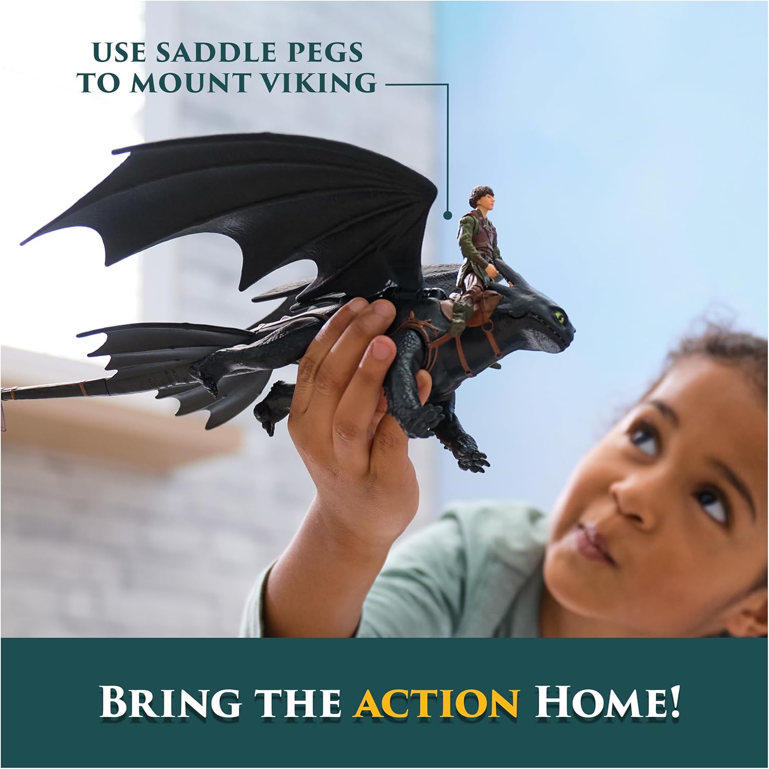Dreamworks Dragons - Pack Figura Dragón y Vikingo: Desdentao y Hipo de Cómo Entrenar a Tu Dragón - Figuras de Acción Articuladas - 6074007 - Juguetes Niños 4 Años + - Regalo Niño 4 Años +