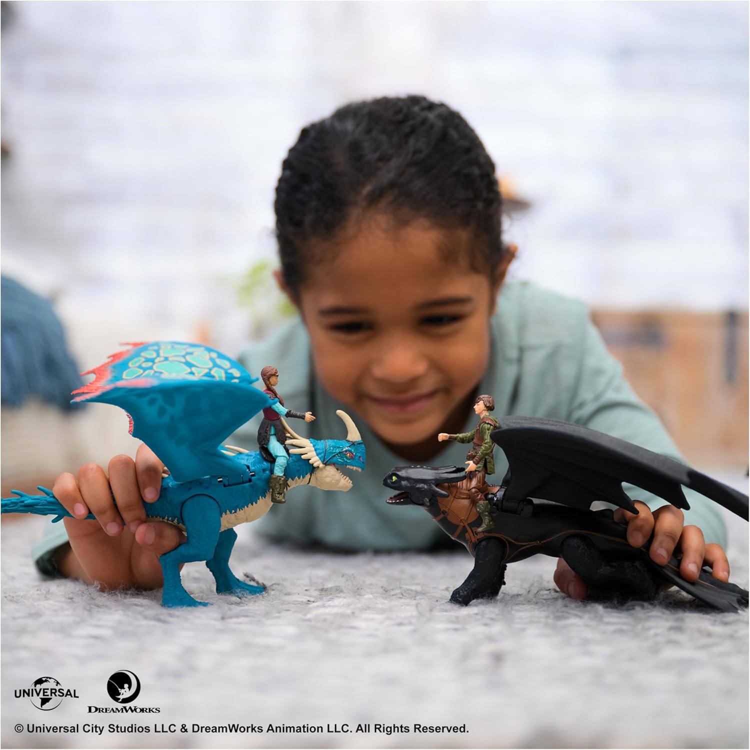 Dreamworks Dragons - Pack Figura Dragón y Vikingo: Desdentao y Hipo de Cómo Entrenar a Tu Dragón - Figuras de Acción Articuladas - 6074007 - Juguetes Niños 4 Años + - Regalo Niño 4 Años +