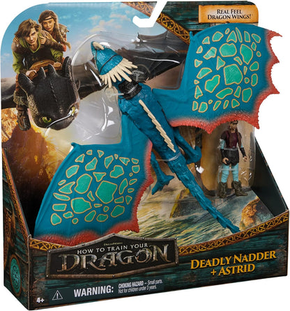 Dreamworks Dragons - Pack Figura Dragón y Vikingo: Desdentao y Hipo de Cómo Entrenar a Tu Dragón - Figuras de Acción Articuladas - 6074007 - Juguetes Niños 4 Años + - Regalo Niño 4 Años +