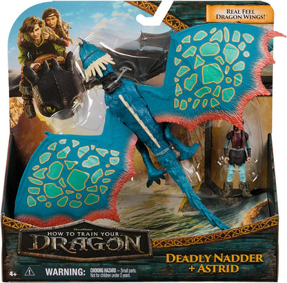 Dreamworks Dragons - Pack Figura Dragón y Vikingo: Desdentao y Hipo de Cómo Entrenar a Tu Dragón - Figuras de Acción Articuladas - 6074007 - Juguetes Niños 4 Años + - Regalo Niño 4 Años +