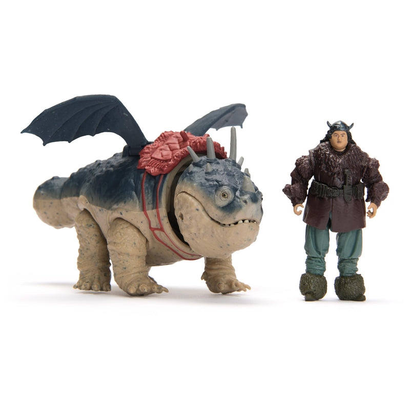Dreamworks Dragons - Pack Figura Dragón y Vikingo: Gronkel y Patapez de Cómo Entrenar a Tu Dragón - Figuras de Acción Articuladas - 6074006 - Juguetes Niños 4 Años + - Regalo Niño 4 Años +
