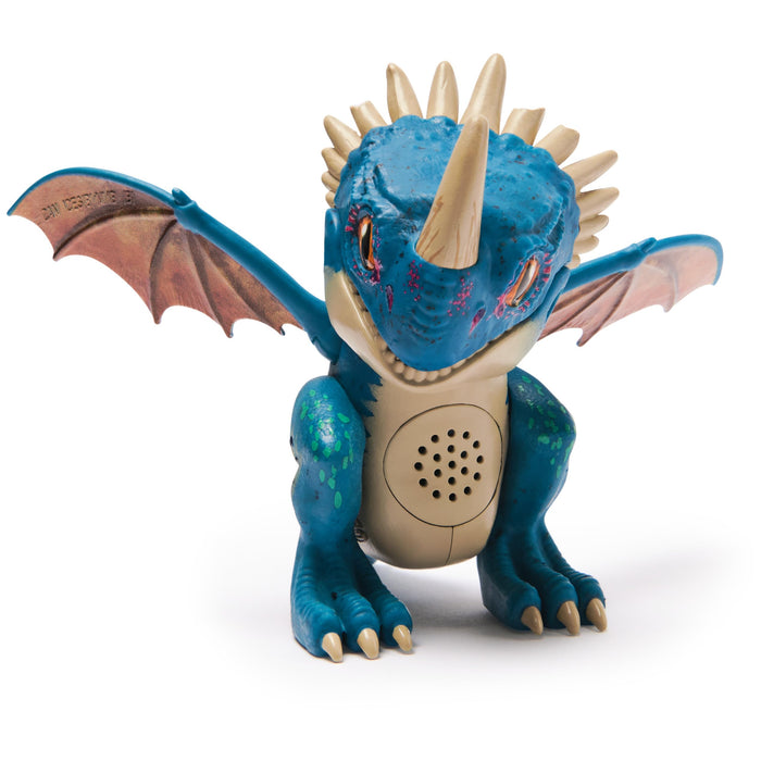 Dreamworks Dragons - Figura Mini Dragón Interactivo Nader Mortífero de Cómo Entrenar a tu Dragón, Mueve sus Alas y su Cabeza, + de 25 Sonidos - 6074240 - Juguetes Niños 4 Años + - Regalo Niño 4 Años +