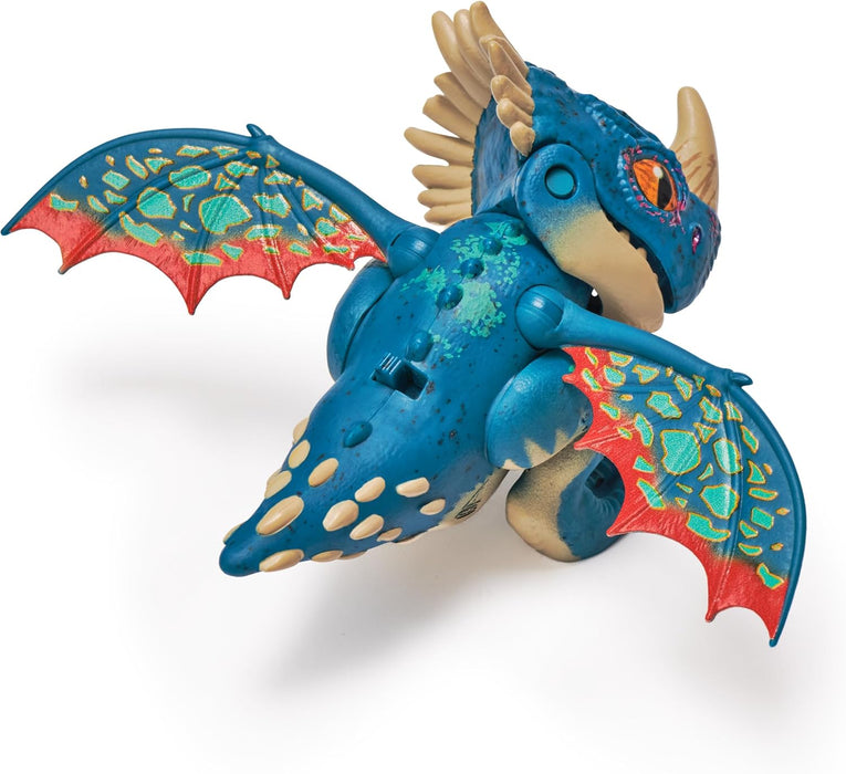 Dreamworks Dragons - Figura Mini Dragón Interactivo Nader Mortífero de Cómo Entrenar a tu Dragón, Mueve sus Alas y su Cabeza, + de 25 Sonidos - 6074240 - Juguetes Niños 4 Años + - Regalo Niño 4 Años +
