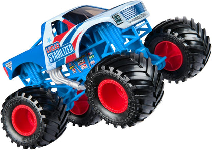Monster Jam, Official Lucas Stabilizer Monster Truck, Collector Die-Cast Vehicle, 1:24 Scale, Kids’ Toys for Boys and Girls Aged 3 and up