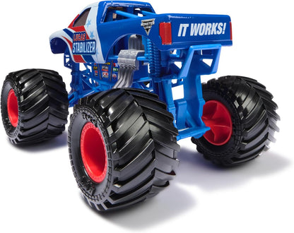 Monster Jam, Official Lucas Stabilizer Monster Truck, Collector Die-Cast Vehicle, 1:24 Scale, Kids’ Toys for Boys and Girls Aged 3 and up