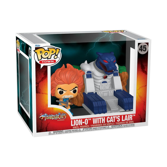 Funko POP! Town: TC - Lion-O With Cat's Lair - Thundercats - Collectable Vinyl Figure - Gift Idea - Official Merchandise - Toys for Kids & Adults - TV Fans - Model Figure for Collectors and Display