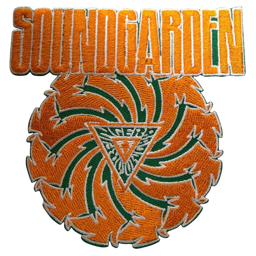 Soundgarden - Soundgarden Woven Patch: Badmotorfinger Orange On Green (Standard)
