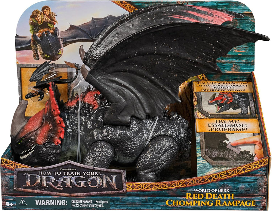 Dreamworks How to Train your Dragon, Actionfiguren-Set mit Roter Tod-Drachenfigur und kleinem Ohnezahn, Spielzeug für Kinder ab 4 Jahren, Rot