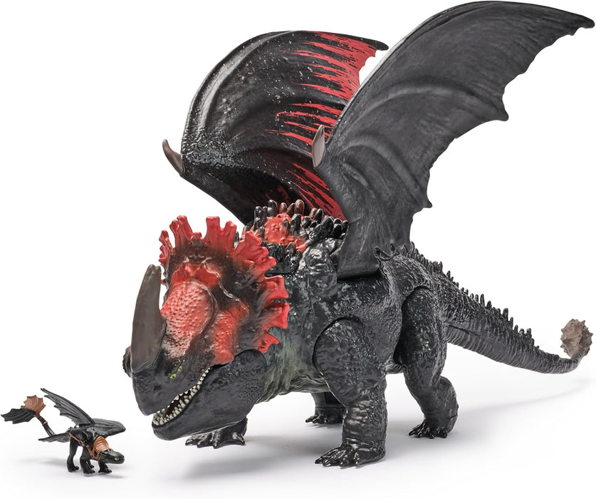 Dreamworks How to Train your Dragon, Actionfiguren-Set mit Roter Tod-Drachenfigur und kleinem Ohnezahn, Spielzeug für Kinder ab 4 Jahren, Rot