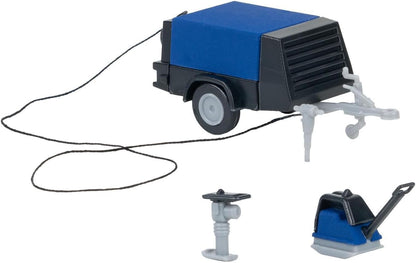180693 H0 bouwvakkers met compressor