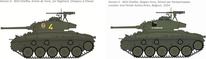 Italeri 6761 M24 Chaffee 1:35 Scale Plastic Model Kit/Model Assembly