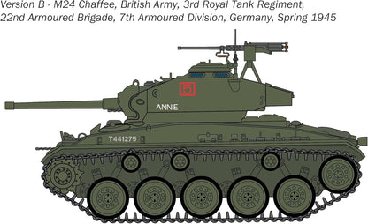 Italeri 6761 M24 Chaffee 1:35 Scale Plastic Model Kit/Model Assembly