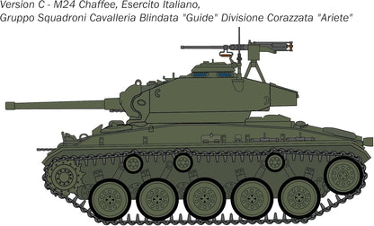Italeri 6761 M24 Chaffee 1:35 Scale Plastic Model Kit/Model Assembly