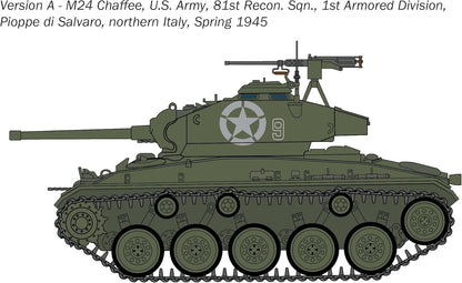 Italeri 6761 M24 Chaffee 1:35 Scale Plastic Model Kit/Model Assembly