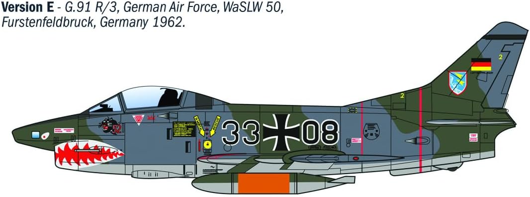 Italeri 92645 G.91 R1/R3 Gina 1:48 Model Kit