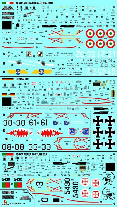 Italeri 92645 G.91 R1/R3 Gina 1:48 Model Kit