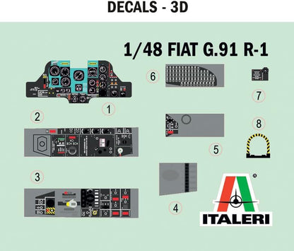 Italeri 92645 G.91 R1/R3 Gina 1:48 Model Kit