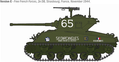 Italeri 96440 M4A3 76mm Wet Sherman, 1:35 Scale, Plastic Model Kit/Model Assembly