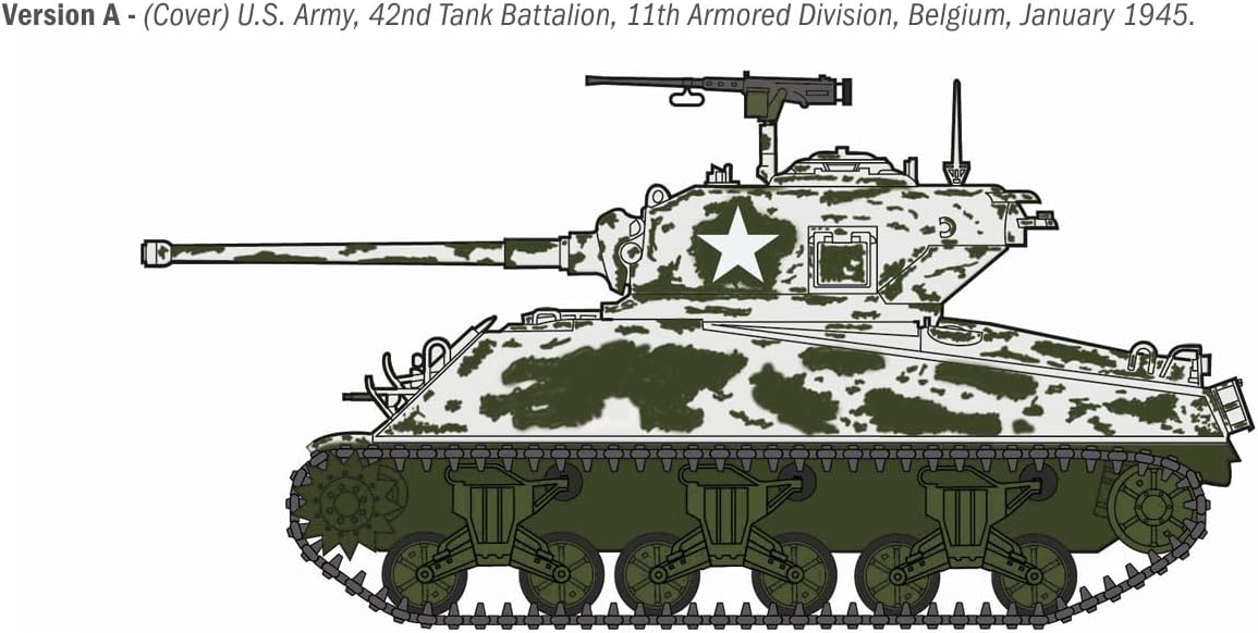 Italeri 96440 M4A3 76mm Wet Sherman, 1:35 Scale, Plastic Model Kit/Model Assembly