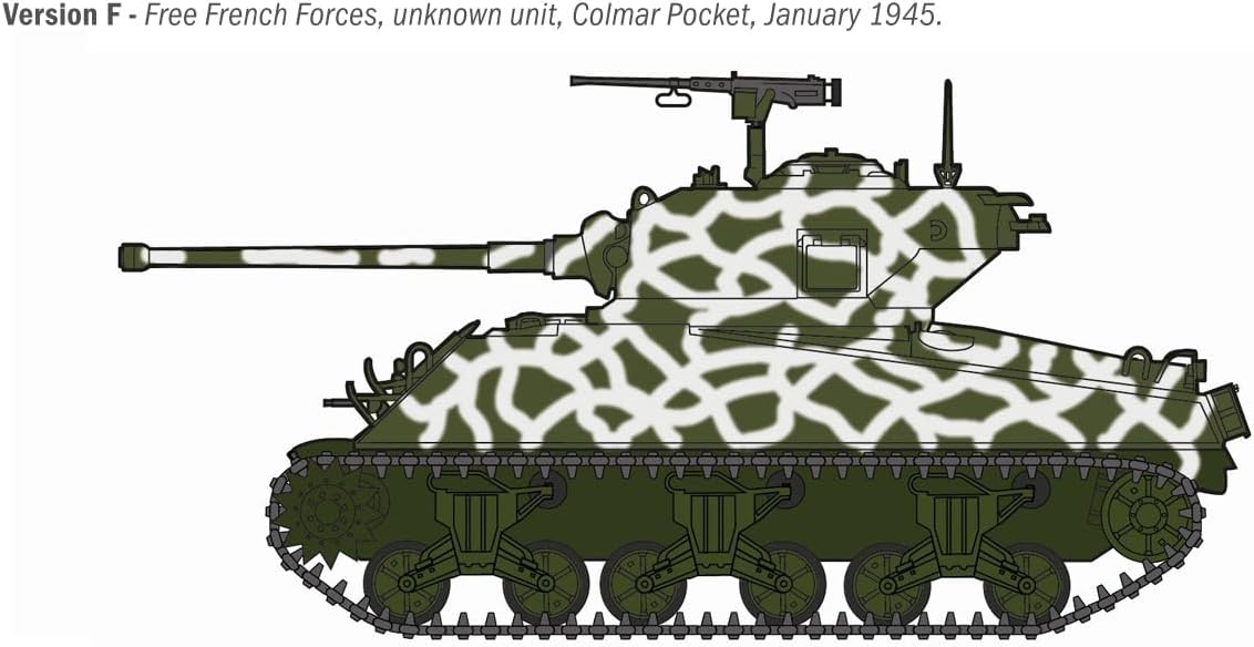 Italeri 96440 M4A3 76mm Wet Sherman, 1:35 Scale, Plastic Model Kit/Model Assembly
