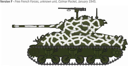 Italeri 96440 M4A3 76mm Wet Sherman, 1:35 Scale, Plastic Model Kit/Model Assembly