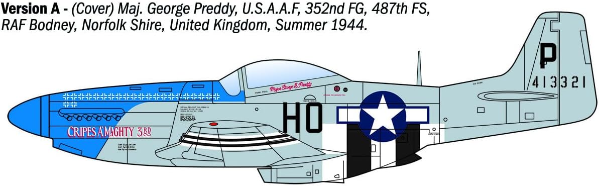 Italeri 1484 P-51D Mustang Aces 1:72 Model Kit