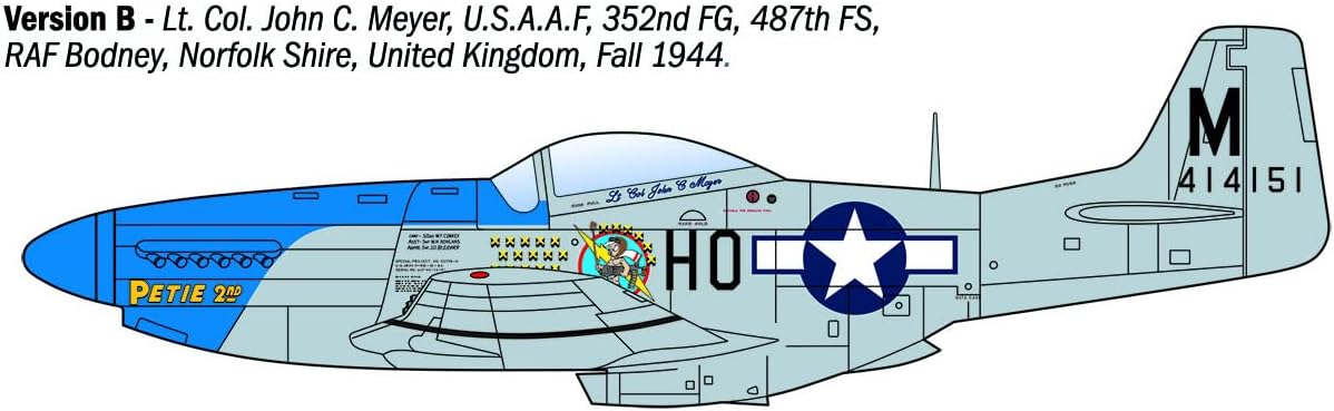 Italeri 1484 P-51D Mustang Aces 1:72 Model Kit