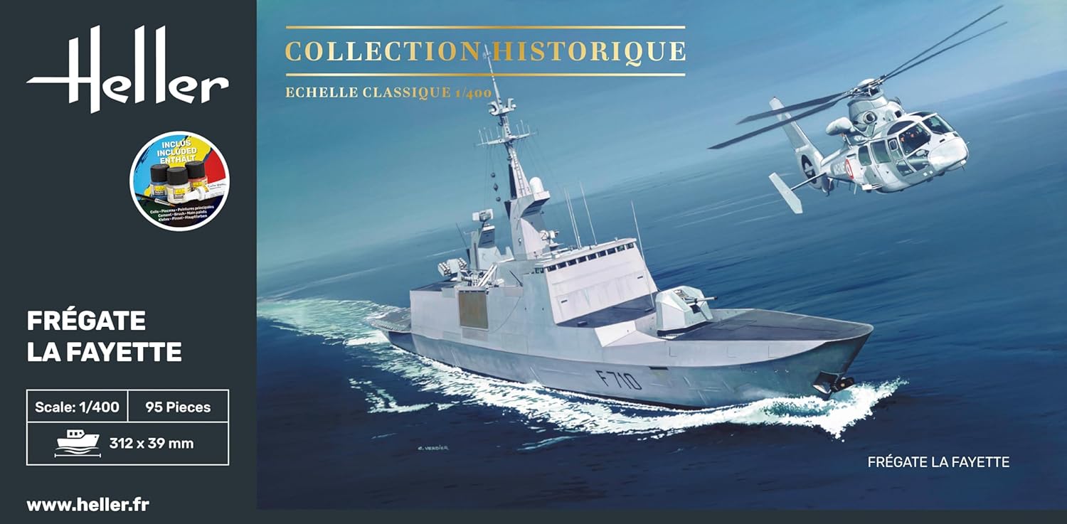 Heller 57035 Starter Kit Frégate La Fayette 1/400