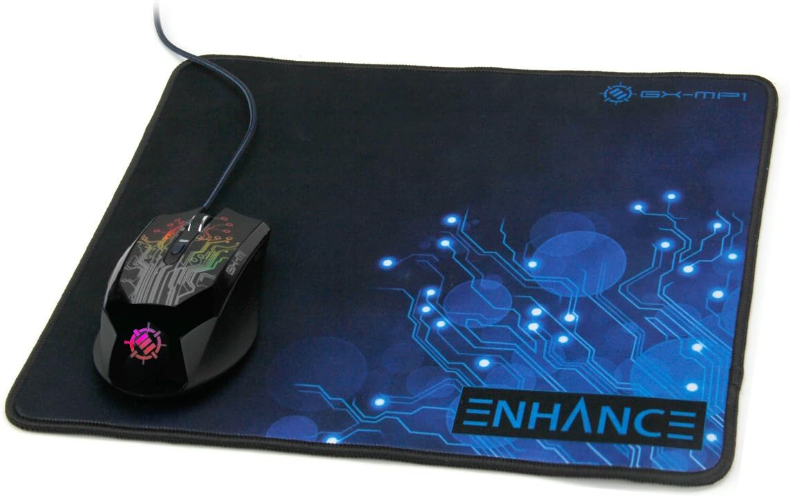 Large Gaming Mouse Pad XL - Big Mouse Mat, Anti-Fray Stitching, Non-Slip Rubber Base, High Precision Tracking - Voltaic Series