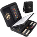 ENHANCE Collector's Edition RPG Organizer Case - DND Binder with Built-in Character Sheet Holder and Erasable Scribe Panel, Dice Rolling Area, Removable Pen Pouch, Miniature Foam Tray (Dragon Black