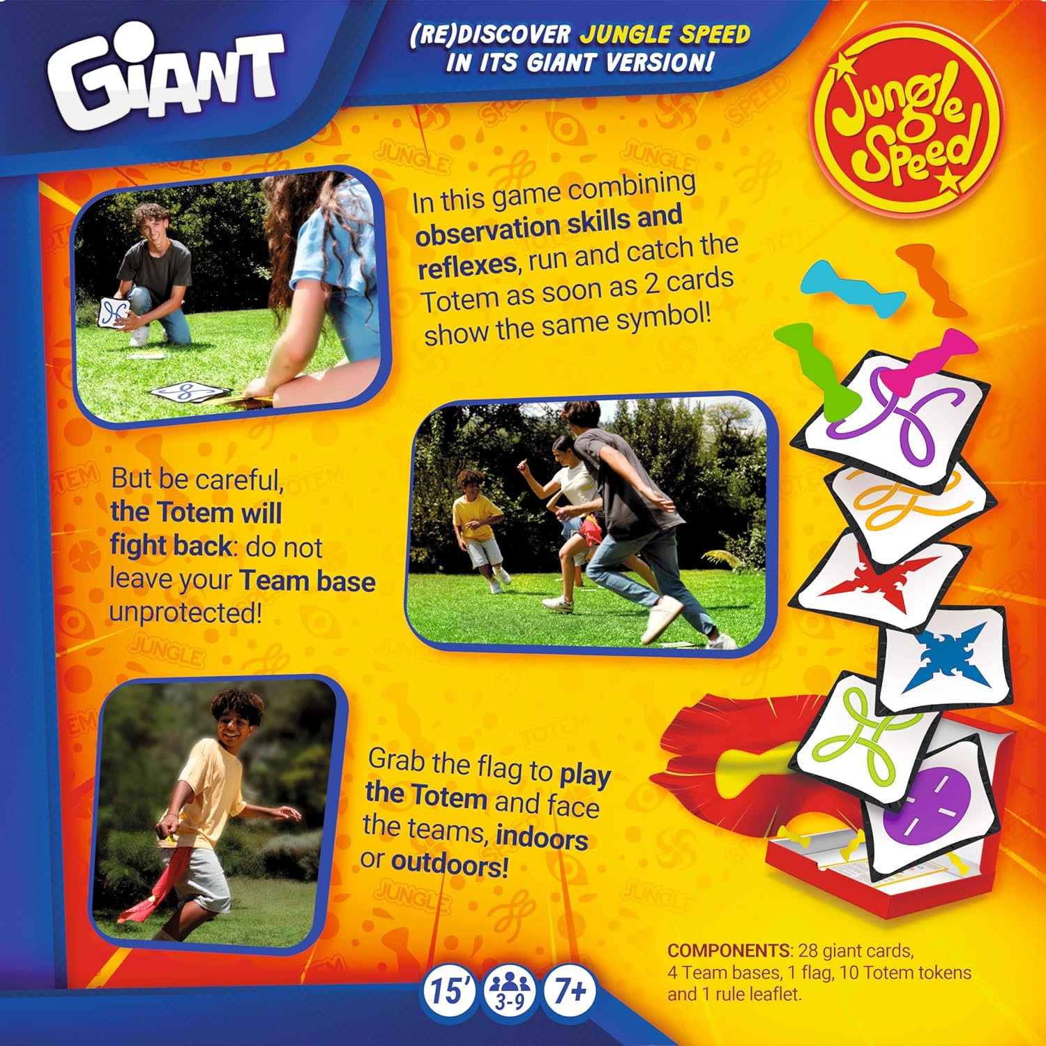 Zygomatic | Jungle Speed Giant | Party Family Card Game | Ages 7+ | 3-9 Players | 15 Minutes Playing Time
