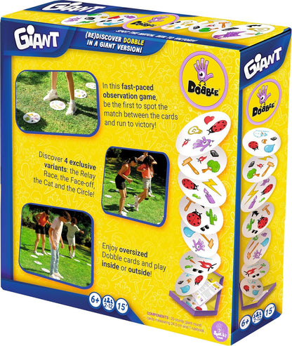 Asmodee | Dobble Giant | Party Family Card Game | Ages 6+ | 2-12 Players | 15 Minutes Playing Time