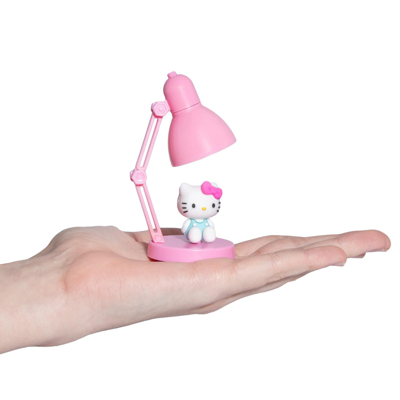 Blue Sky Studios Hello Kitty Mini Lamp with Toy Figure, Kawaii Desk Decor, Cute Collectible Gift