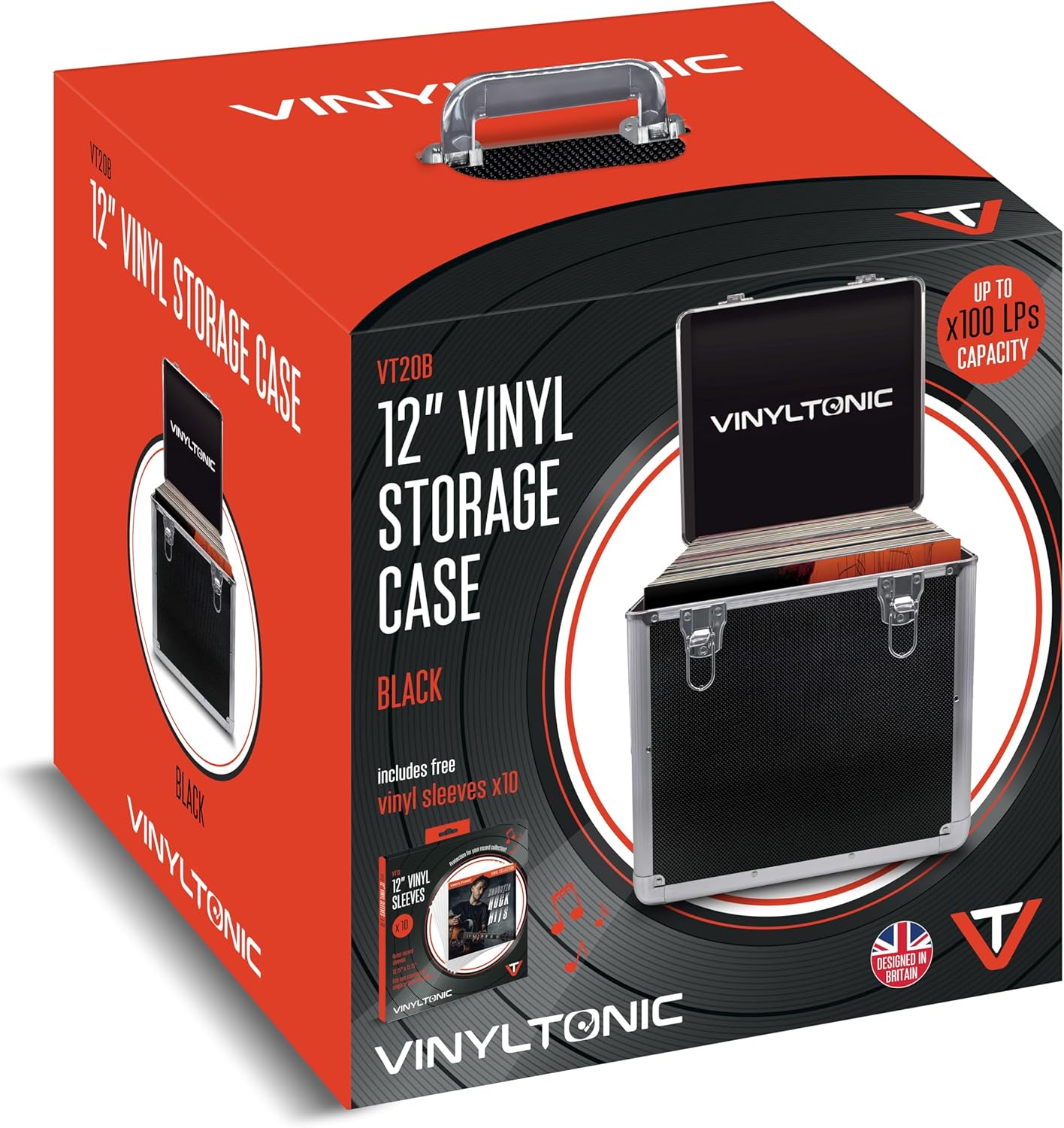 Vinyl Tonic 100 LP Case (Black)