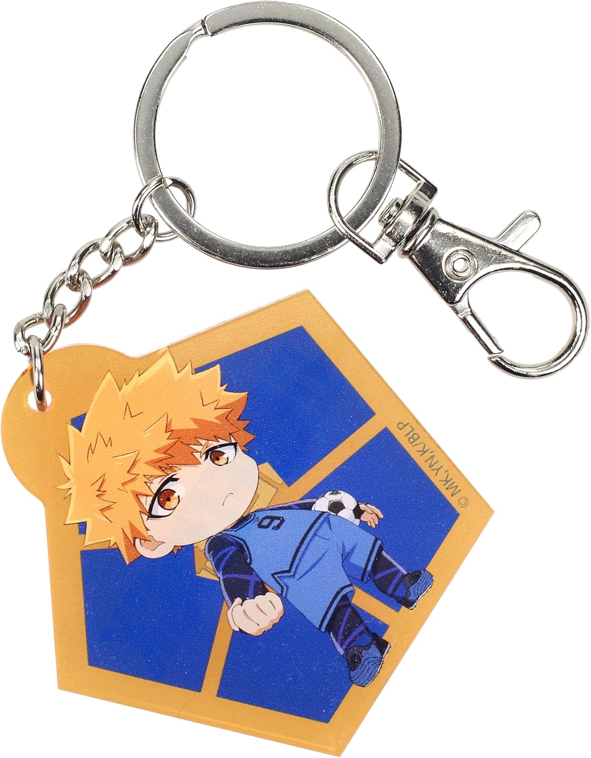 SD TOYS - Chibi Rensuke Kunigami Blue Lock Acrylic Keychain - Orange, orange, S