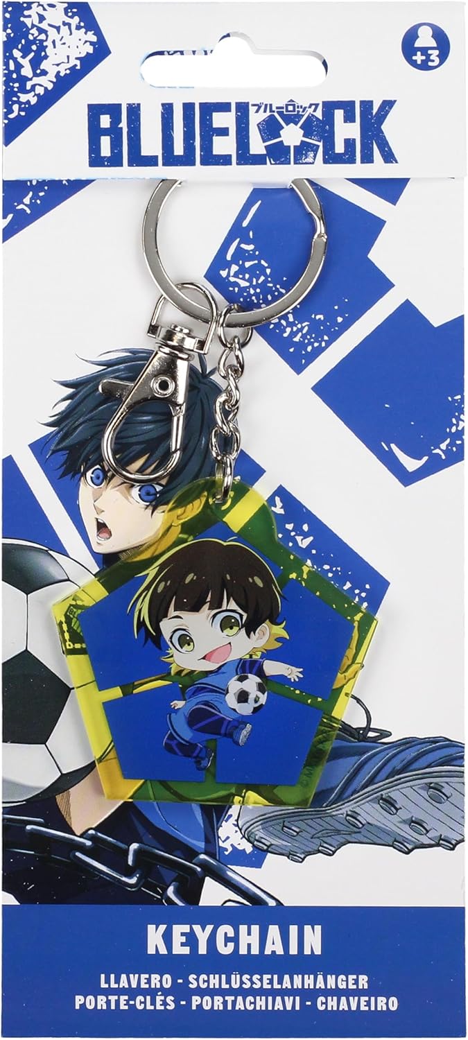 SD TOYS - Chibi Meguru Rachira Blue Lock Acrylic Keyring - Yellow, lemon tree, S