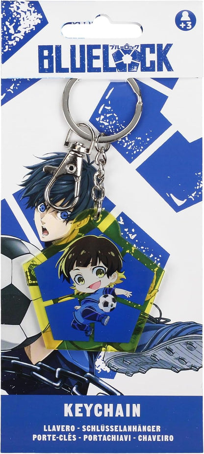 SD TOYS - Chibi Meguru Rachira Blue Lock Acrylic Keyring - Yellow, lemon tree, S