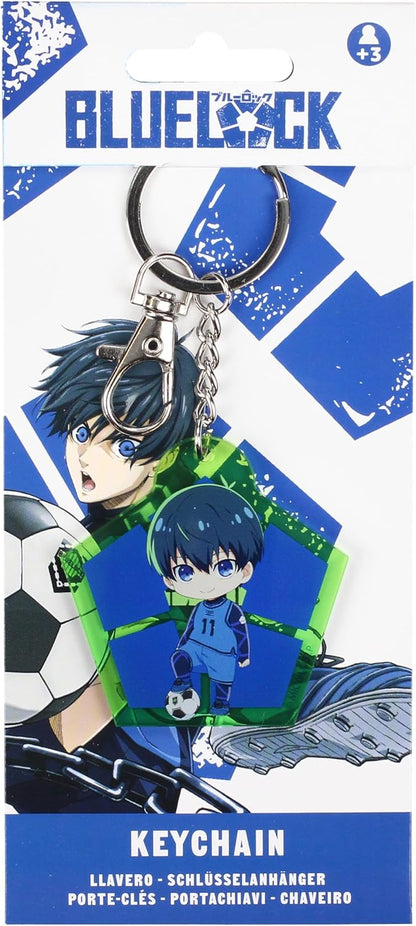 SD TOYS - Chibi Yoichi Isagi Blue Lock Acrylic Keychain - Green Color, green, S