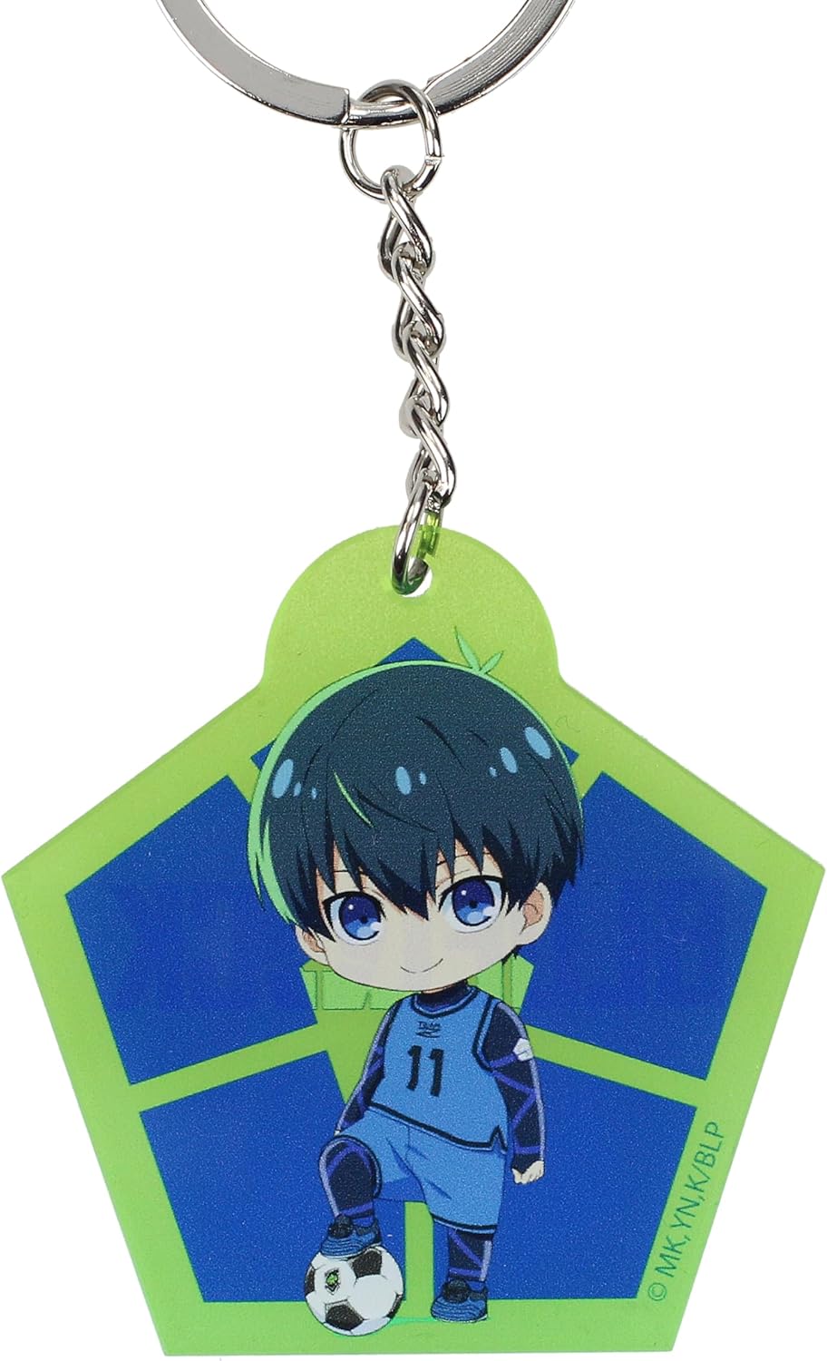 SD TOYS - Chibi Yoichi Isagi Blue Lock Acrylic Keychain - Green Color, green, S