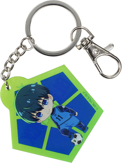 SD TOYS - Chibi Yoichi Isagi Blue Lock Acrylic Keychain - Green Color, green, S