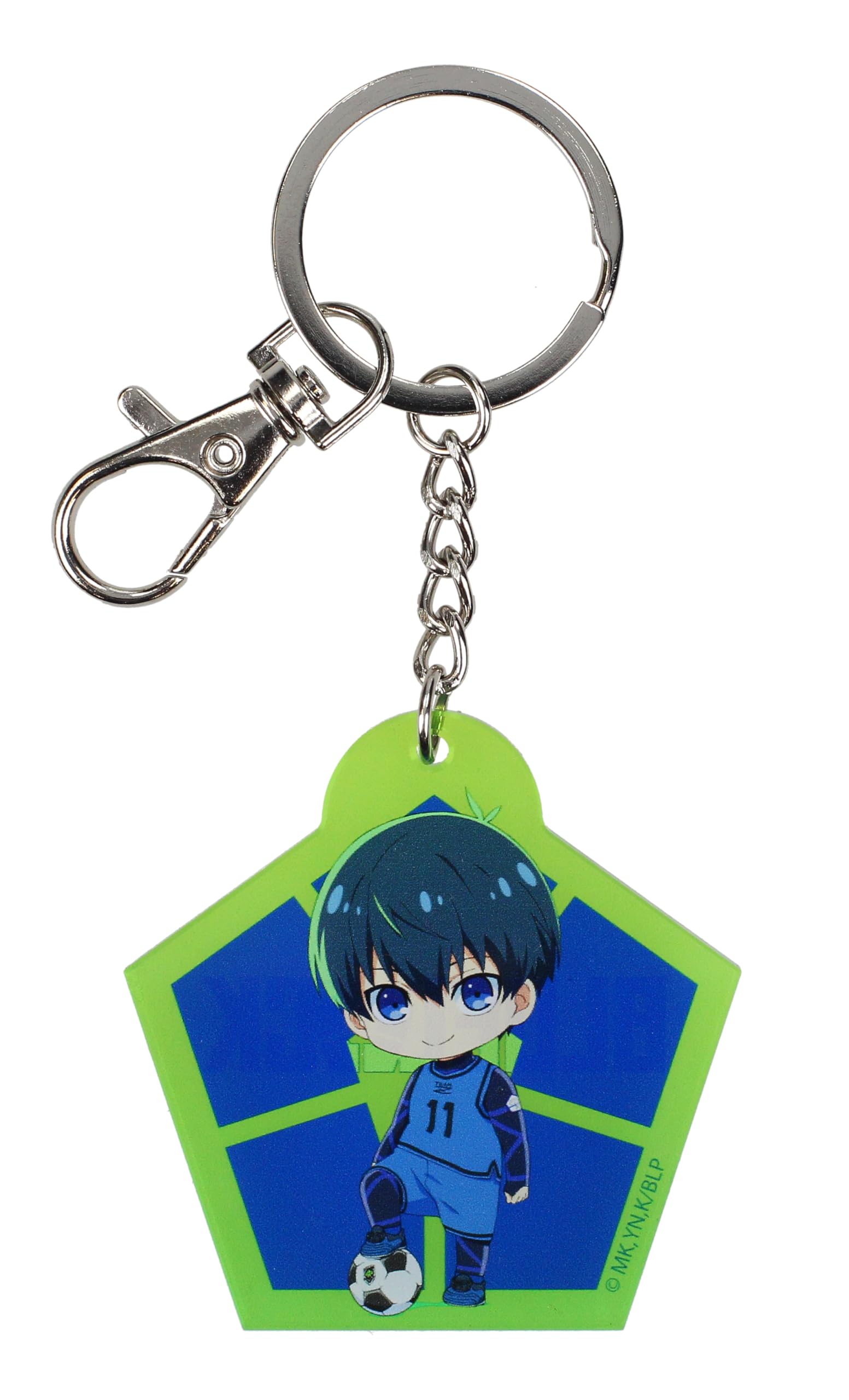 SD TOYS - Chibi Yoichi Isagi Blue Lock Acrylic Keychain - Green Color, green, S