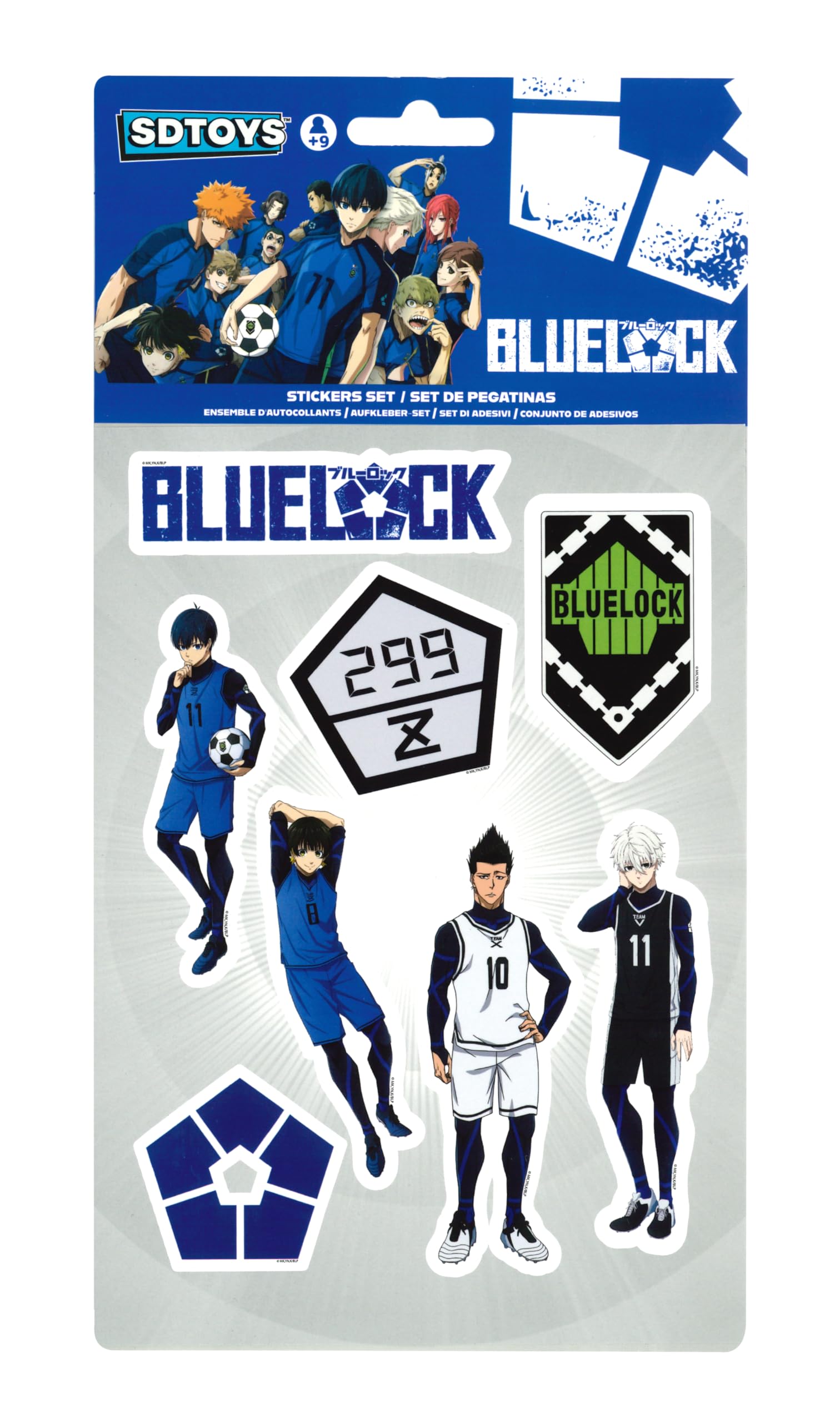 SD Toys USA Blue Lock Stickers Set