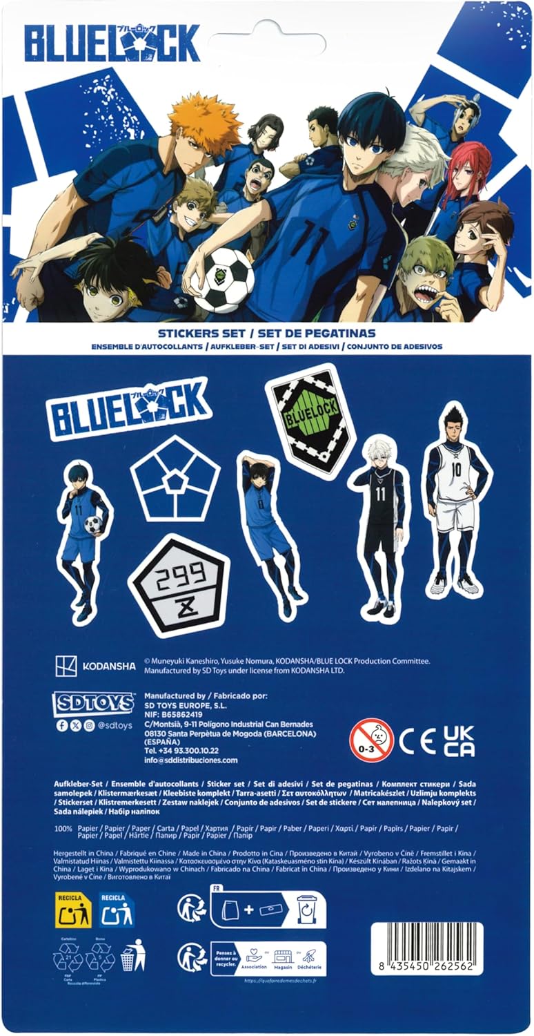 SD Toys USA Blue Lock Stickers Set