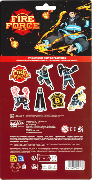 SD Toys USA FIRE Force Stickers Set