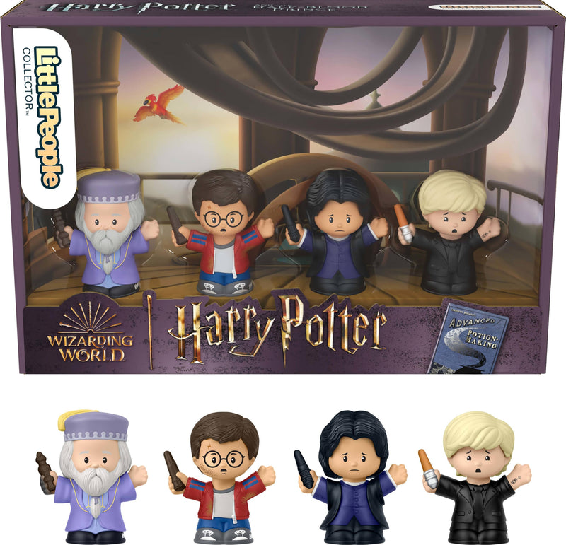 Little People Collector Sondereditionsset Harry Potter und der Halbblutprinz für Erwachsene und Fans, 4 Figuren in einer Präsentationsbox, JDG33
