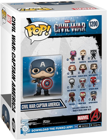 Funko Pop! Marvel: Civil War Build A Scene - Captain America - Amazon Exclusive - Collectable Vinyl Figure - Gift Idea - Official Merchandise - Toys for Kids & Adults - Movies Fans