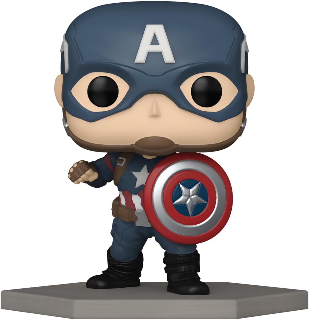 Funko Pop! Marvel: Civil War Build A Scene - Captain America - Amazon Exclusive - Collectable Vinyl Figure - Gift Idea - Official Merchandise - Toys for Kids & Adults - Movies Fans