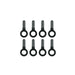 Sks Replacement 8 X Fixed Stay End Caps For Fixed Bridges