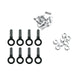 Sks 8X Bolts,Nuts & Endcaps For Chromoplastics/Longboard/Bluemels