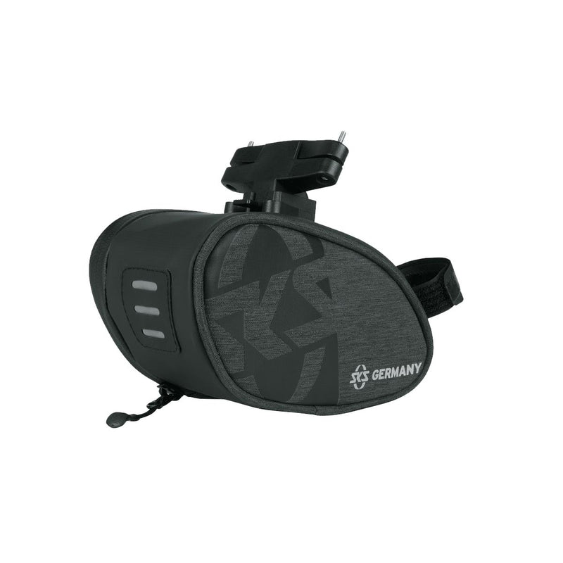 SKS GERMANY TRAVELLER EDGE Fahrradtasche für Trekking- und Cityräder, Fahrradzubehör (Tasche aus wasserabweisendem Gewebe, mit Minipumpenschlaufe, Klettverschlussbefestigung & Easy-Zip